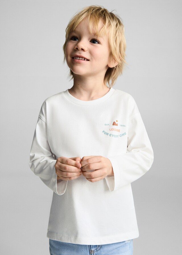 Mango Bedrucktes Baumwoll-T-Shirt