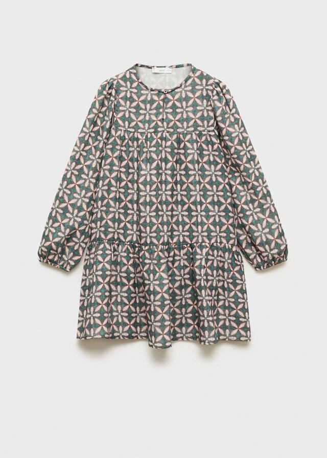 Mango Bedrucktes Rüschenkleid