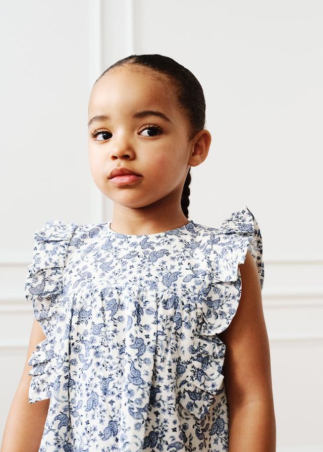 Mango Bedrucktes Rüschenkleid