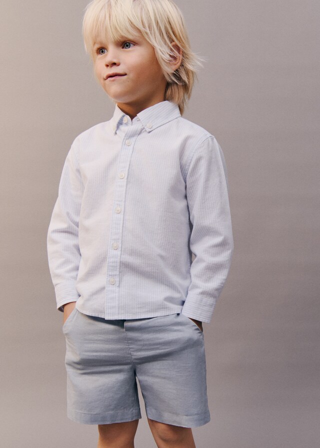 Mango Bermudashorts aus Leinen-Mix