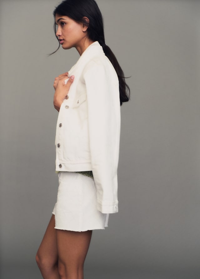 Mango Bestickte Baumwoll-Bermudashorts