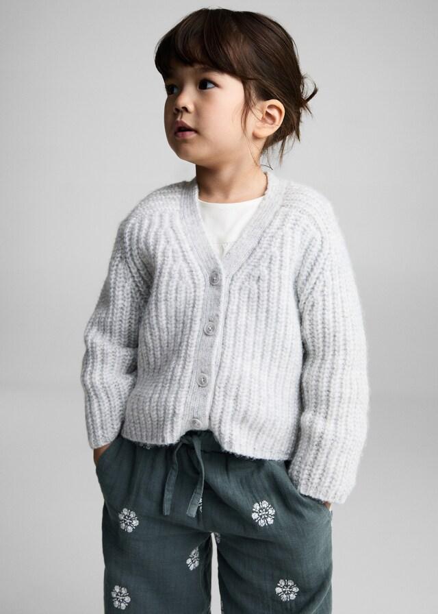 Mango Bestickter Baumwollpullover