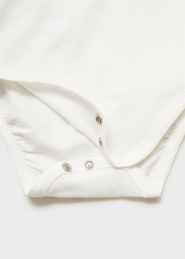 Mango Bestickter Body Mit Babydollkragen