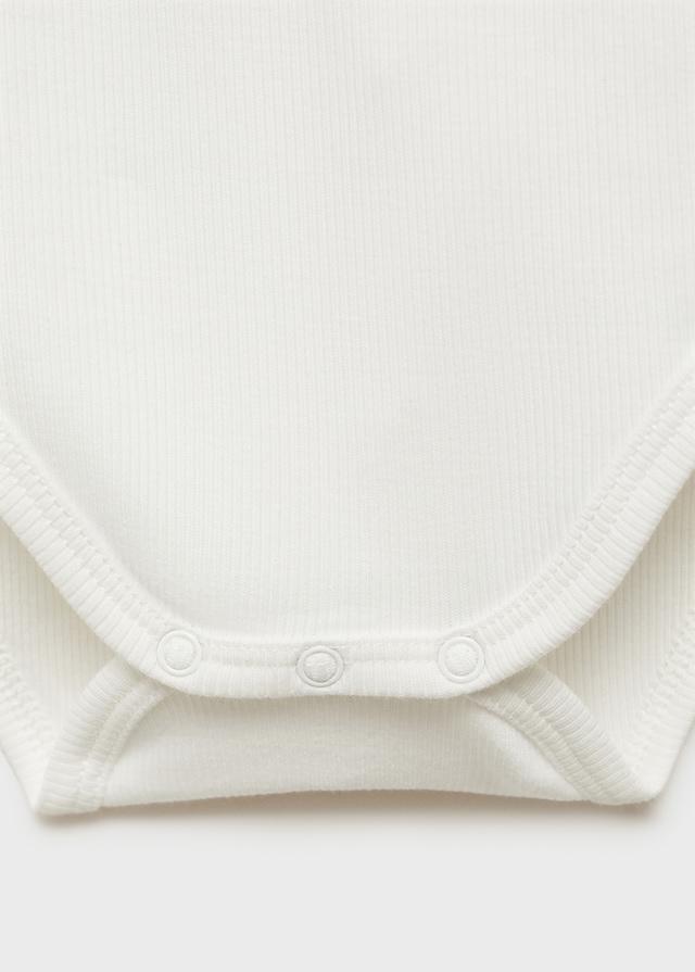 Mango Bestickter Body Mit Babydollkragen