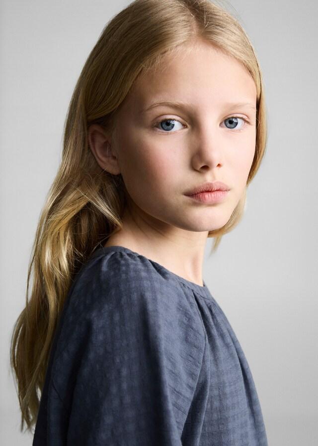 Mango Besticktes Kleid Mit Texturmuster