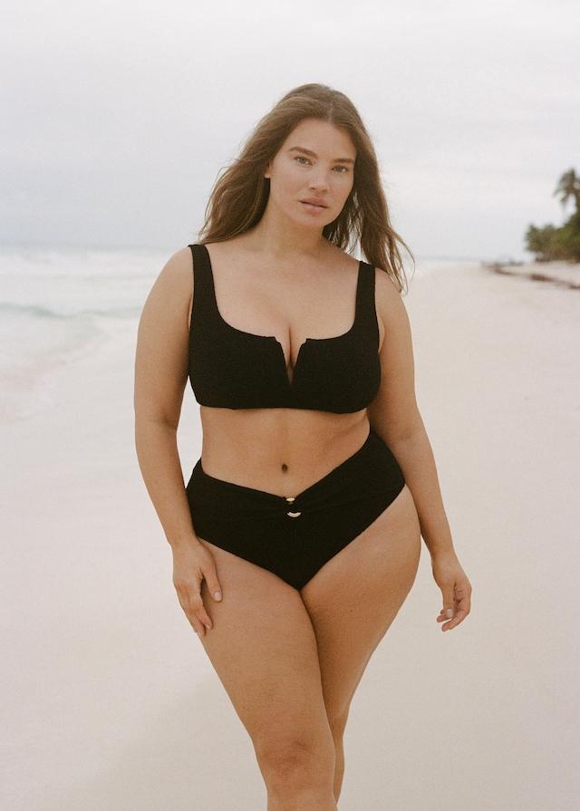 Mango Bikini-Top Mit Frottee-Effekt