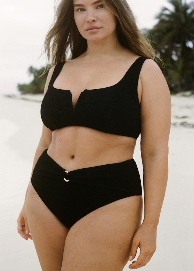 Mango Bikini-Top Mit Frottee-Effekt