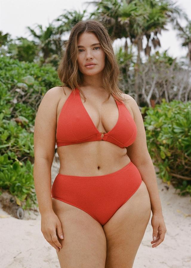 Mango Bikini-Top Mit Textur Und Dekorativem Ring