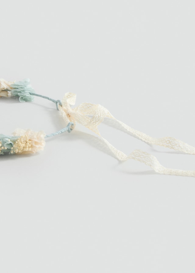 Mango Blumen-Haarband Mit Schleifenverschluss