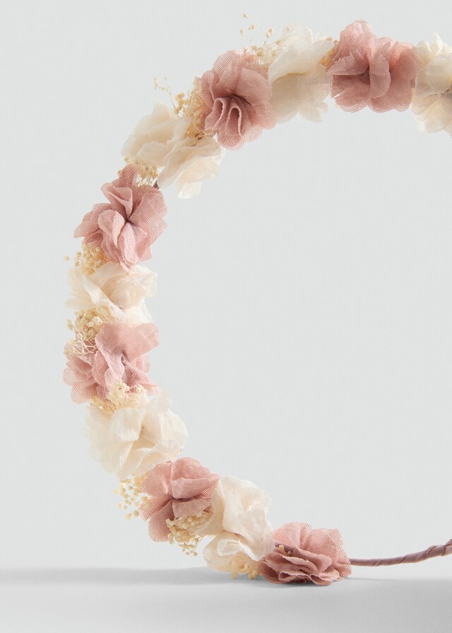 Mango Blumen-Haarband mit Schleifenverschluss