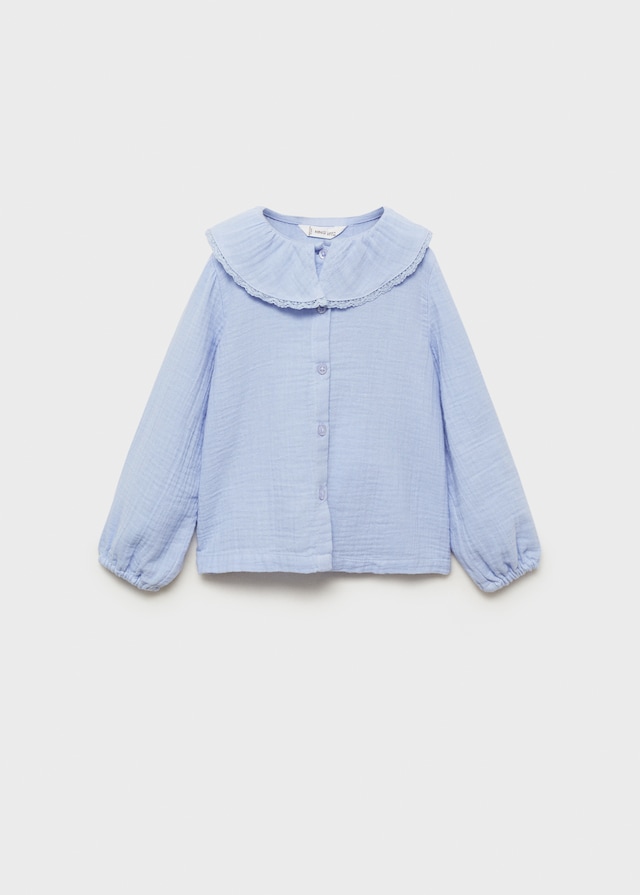 Mango Bluse Aus Crinkle-Baumwoll-Gaze