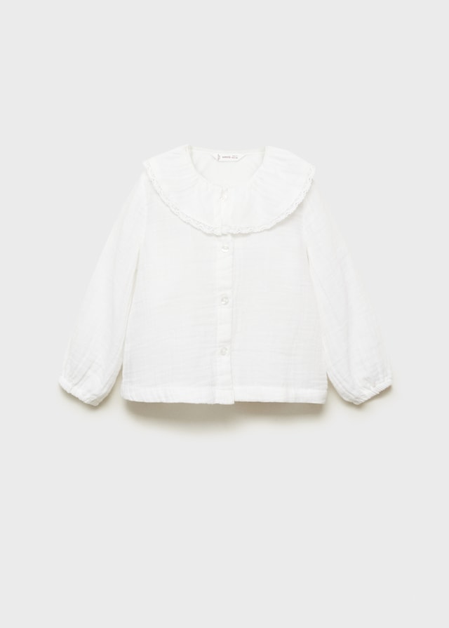 Mango Bluse Aus Crinkle-Baumwoll-Gaze