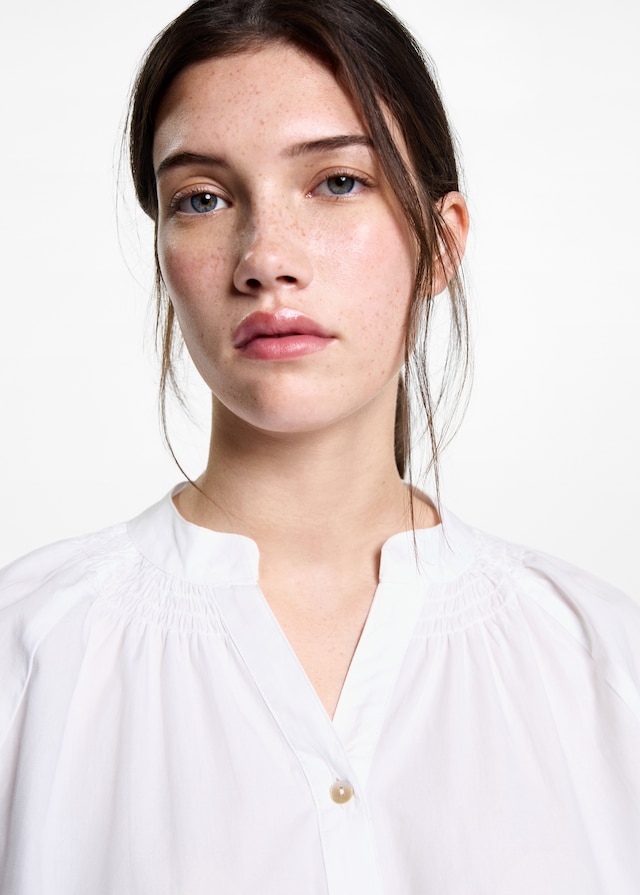 Mango Bluse Mit Ballonärmeln