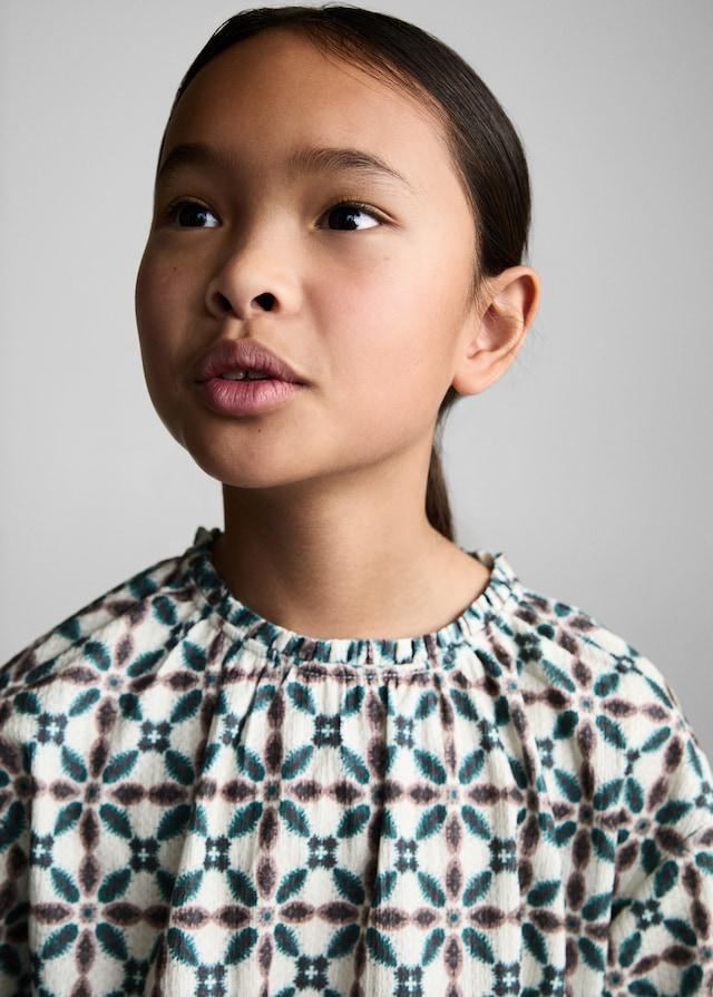 Mango Bluse Mit Geometrischem Muster