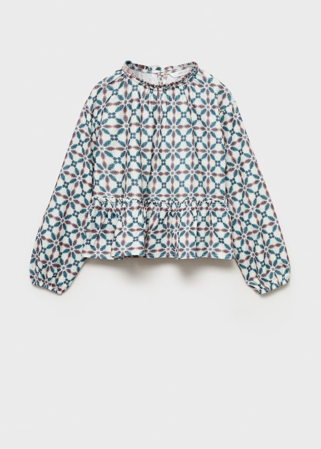Mango Bluse Mit Geometrischem Muster