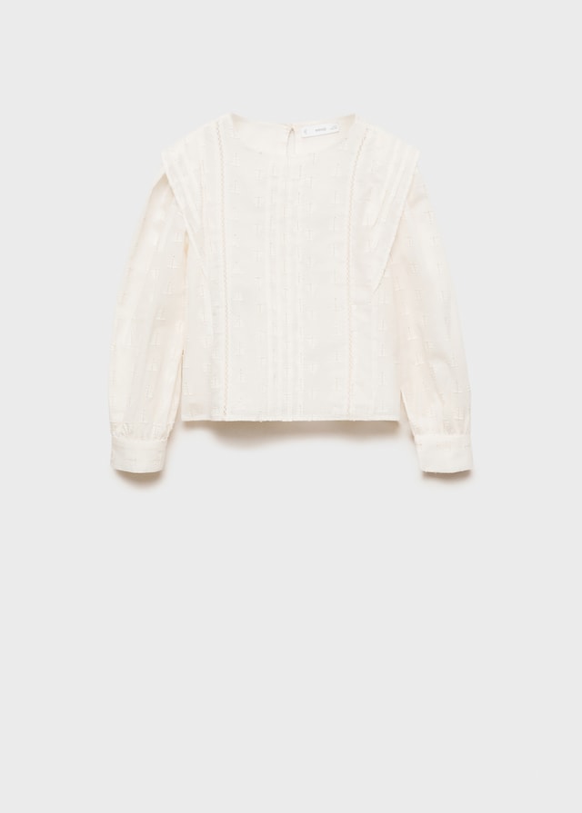 Mango Bluse Mit Metallic-Garn