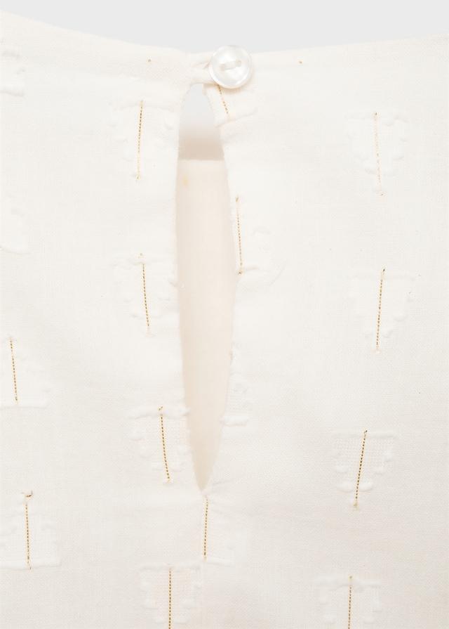 Mango Bluse Mit Metallic-Garn