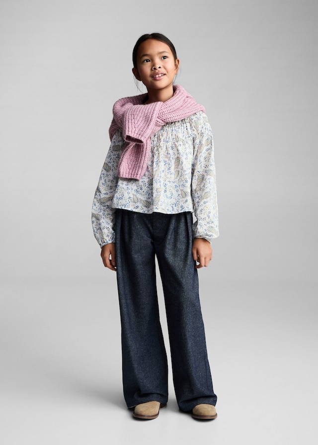 Mango Bluse Mit Paisley-Muster