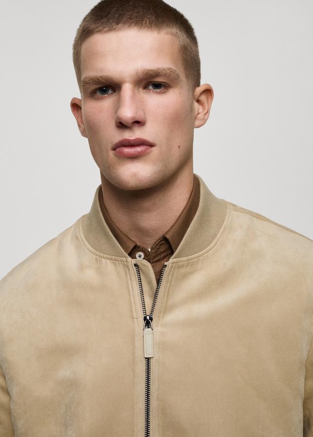 Mango Bomberjacke Mit Wildleder-Effekt