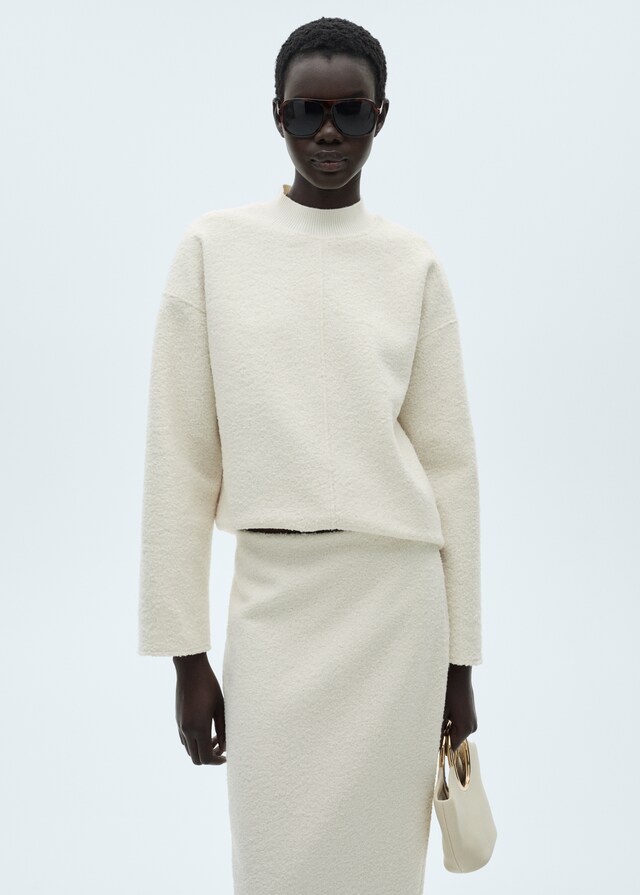 Mango Bouclé-Midirock