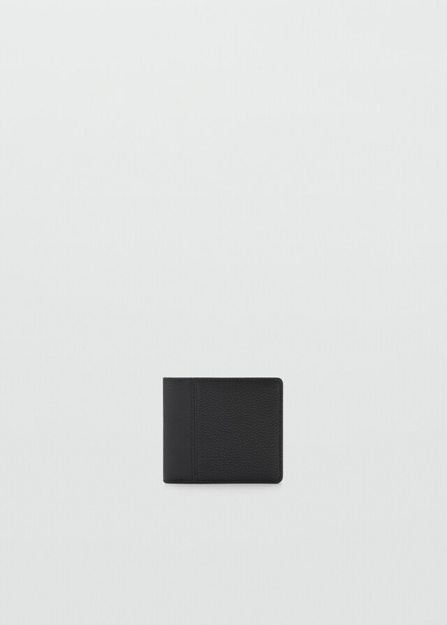 Mango Brieftasche mit genarbtem Ledereffekt