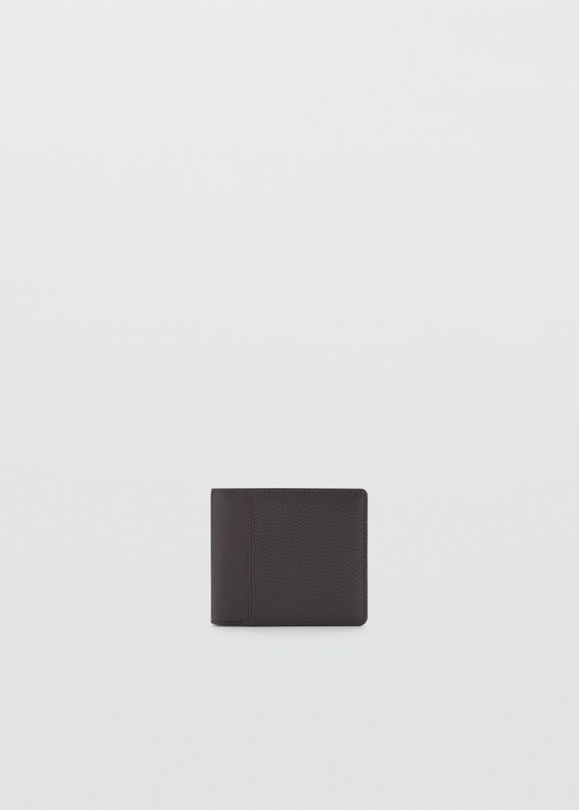 Mango Brieftasche mit genarbtem Ledereffekt