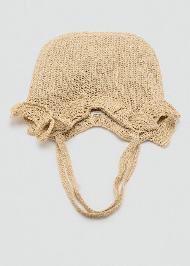 Mango Bucket Bag Aus Naturfaser