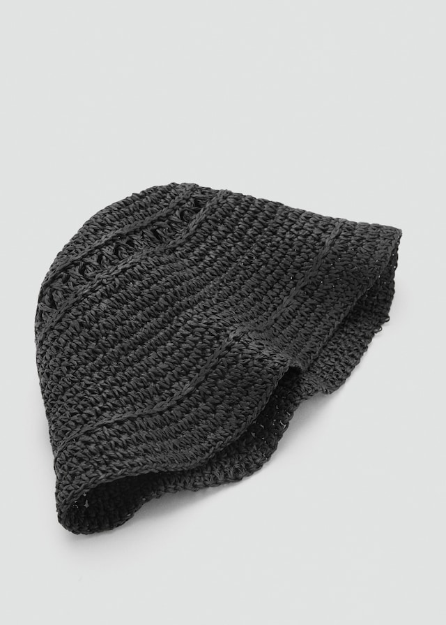 Mango Bucket Hat Aus Stroh