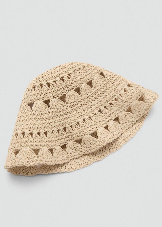 Mango Bucket Hat Aus Stroh