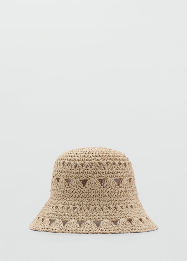 Mango Bucket Hat Aus Stroh