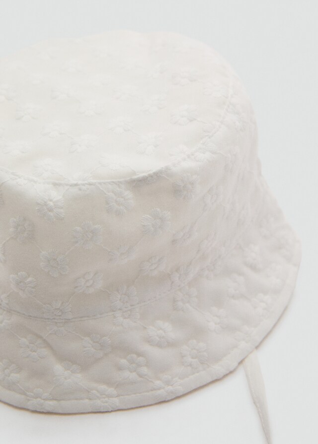 Mango Bucket Hut mit Stickerei