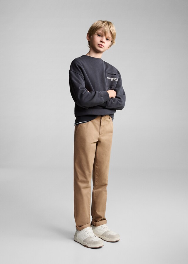 Mango Chinohose Aus Baumwolle