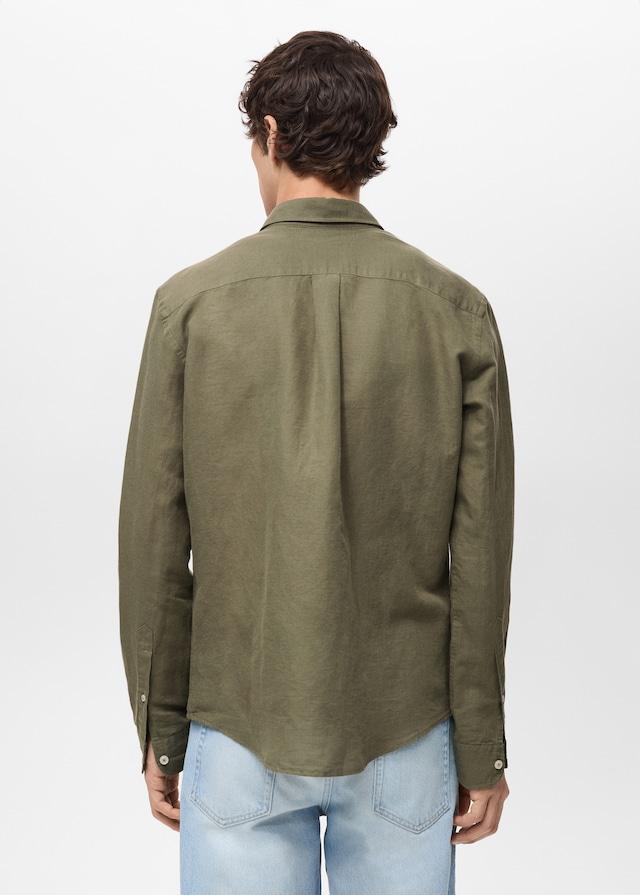 Mango Classic-Fit-Leinenhemd