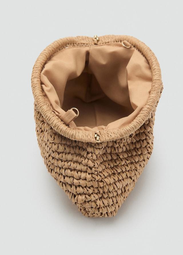 Mango Clutch-Tasche Aus Naturfaser