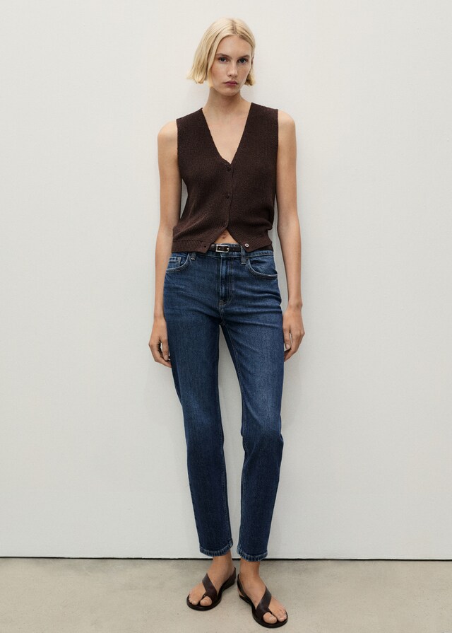 Mango Comfort-Jeans Mit Hohem Bund Newmom