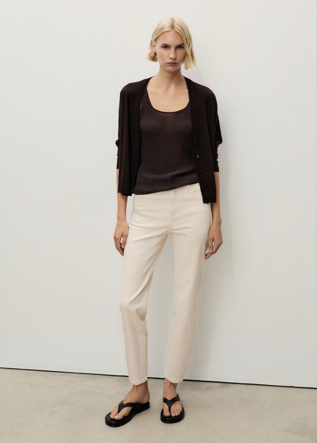 Mango Comfort-Jeans Mit Hohem Bund Newmom