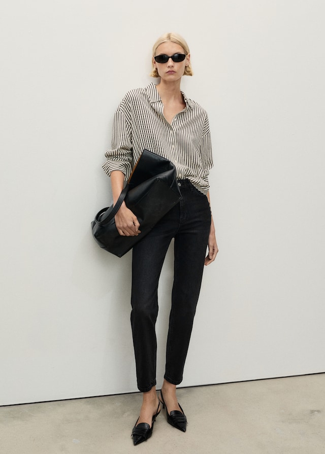 Mango Comfort-Jeans Mit Hohem Bund Newmom