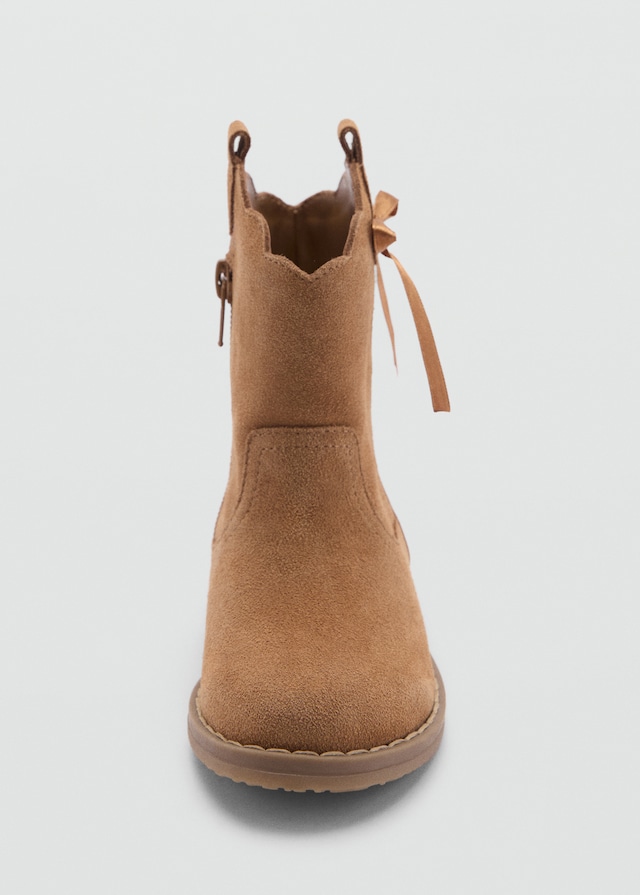 Mango Cowboy-Stiefelette Aus Leder