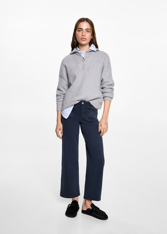Mango Culotte-Jeans Mit Taschen