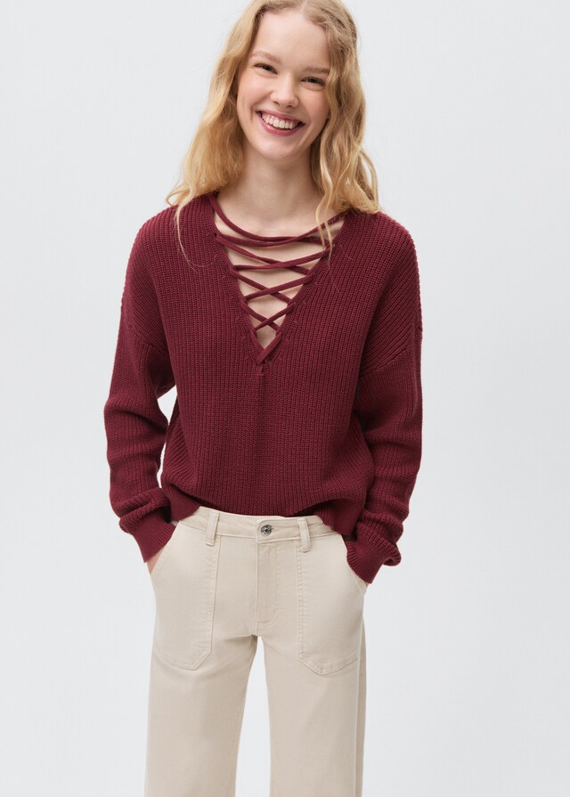 Mango Culotte-Jeans mit Taschen