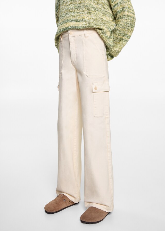 Mango Culotte-Jeans mit Taschen