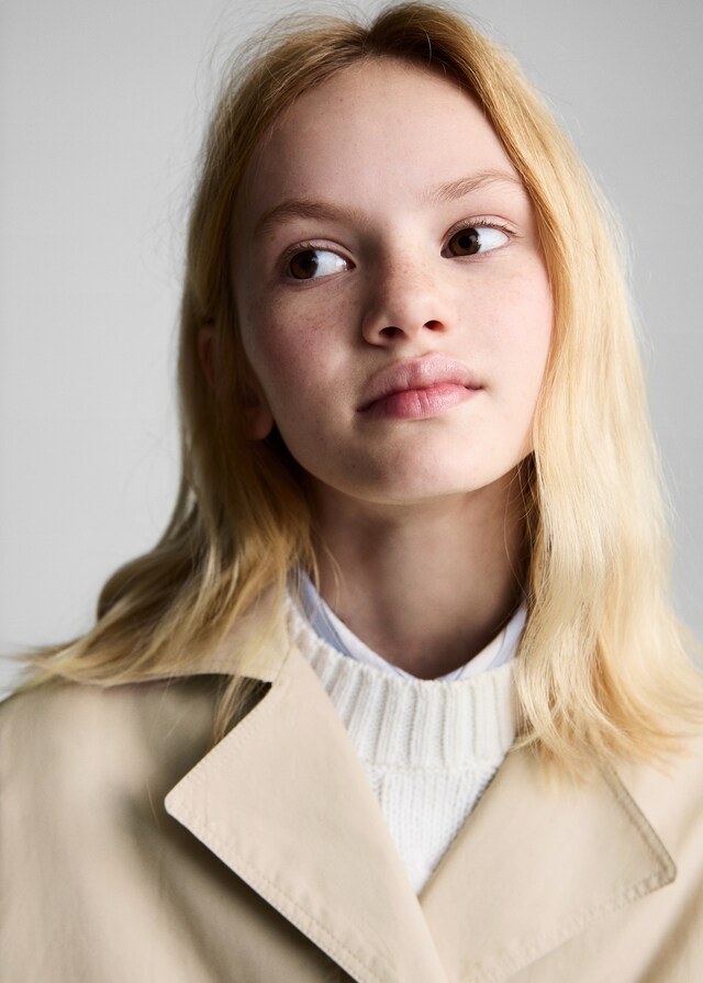 Mango Doppelreihige Jacke In Cropped-Länge