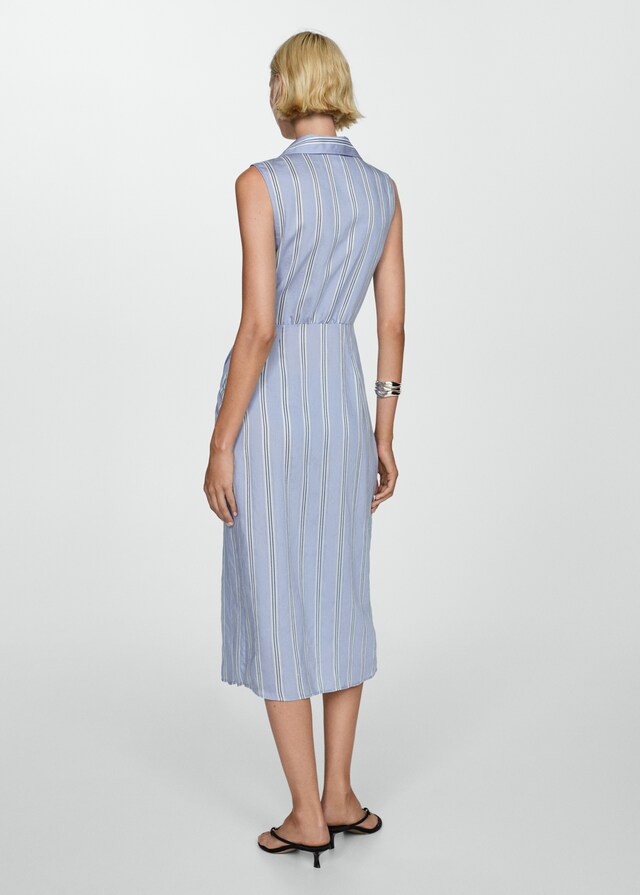 Mango Drapiertes Hemdblusenkleid