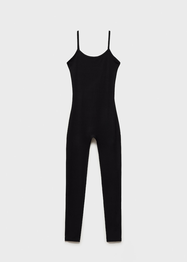 Mango Eng Anliegender Sport-Jumpsuit