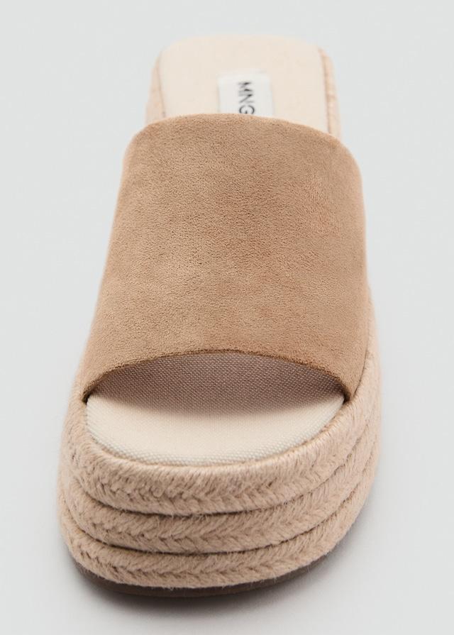 Mango Esparto Plateau-Sandaletten