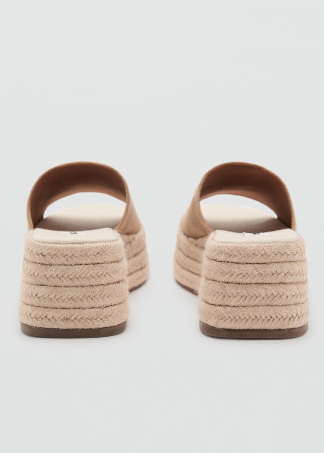 Mango Esparto Plateau-Sandaletten