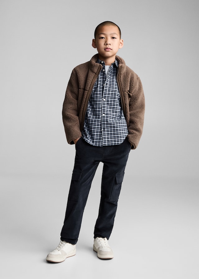 Mango Fein Kariertes Hemd