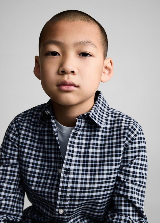 Mango Fein Kariertes Hemd