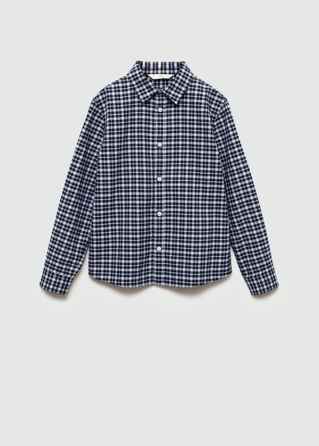 Mango Fein Kariertes Hemd