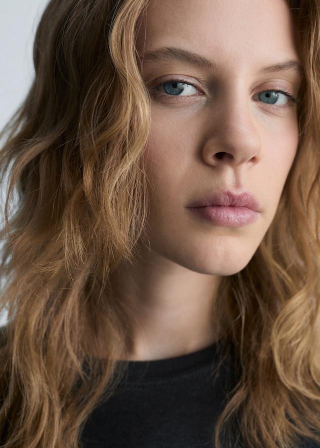 Mango Feines Rundhals-T-Shirt